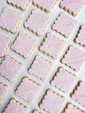 Pink Wavy Custom Cookies