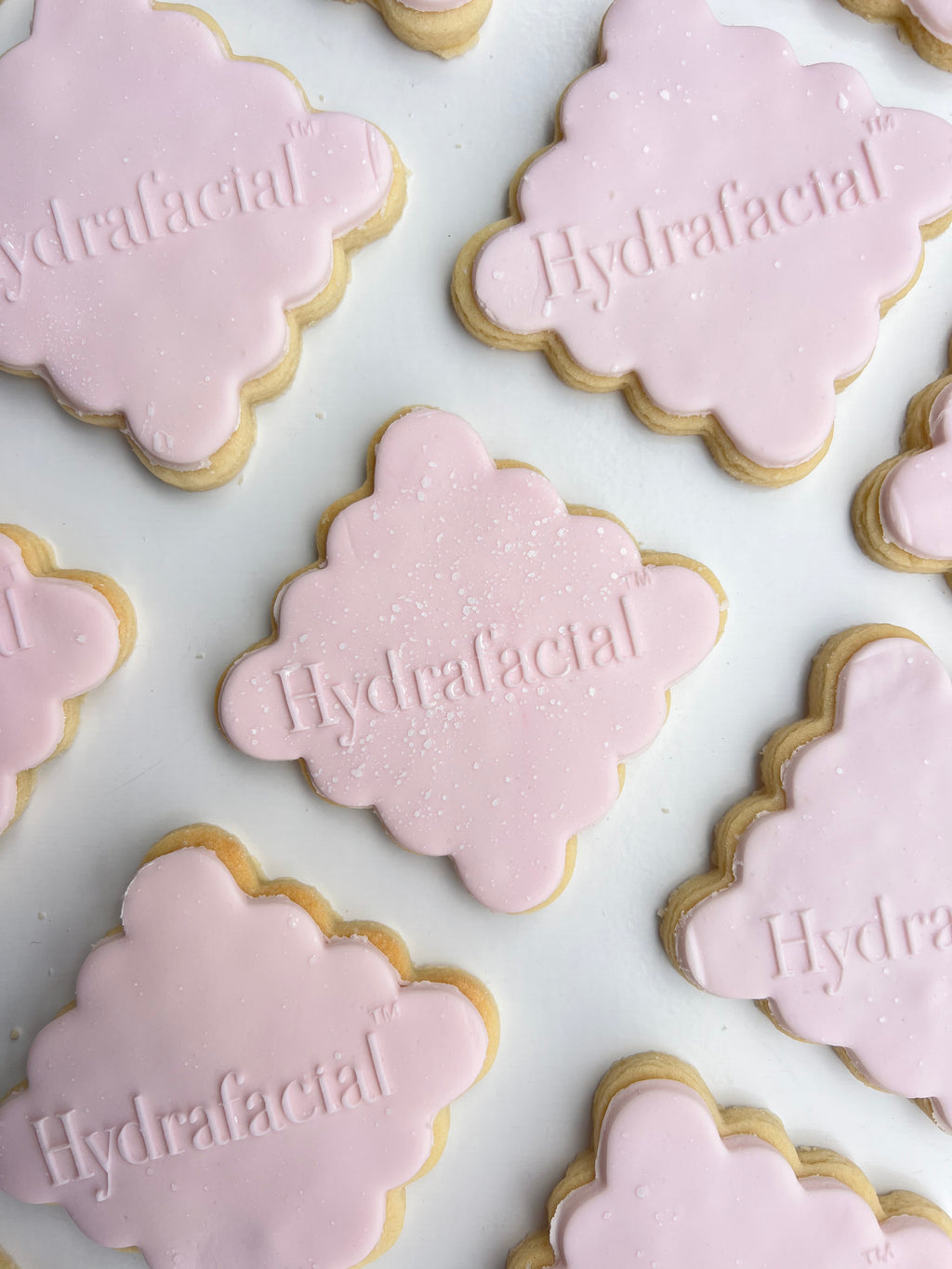 Pink Wavy Custom Cookies