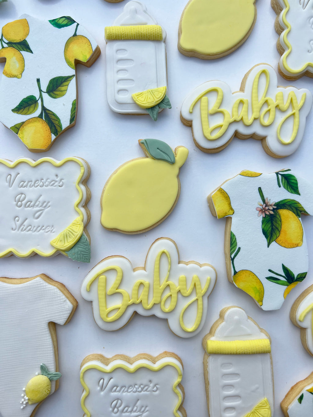 Lemon Baby Custom Cookies