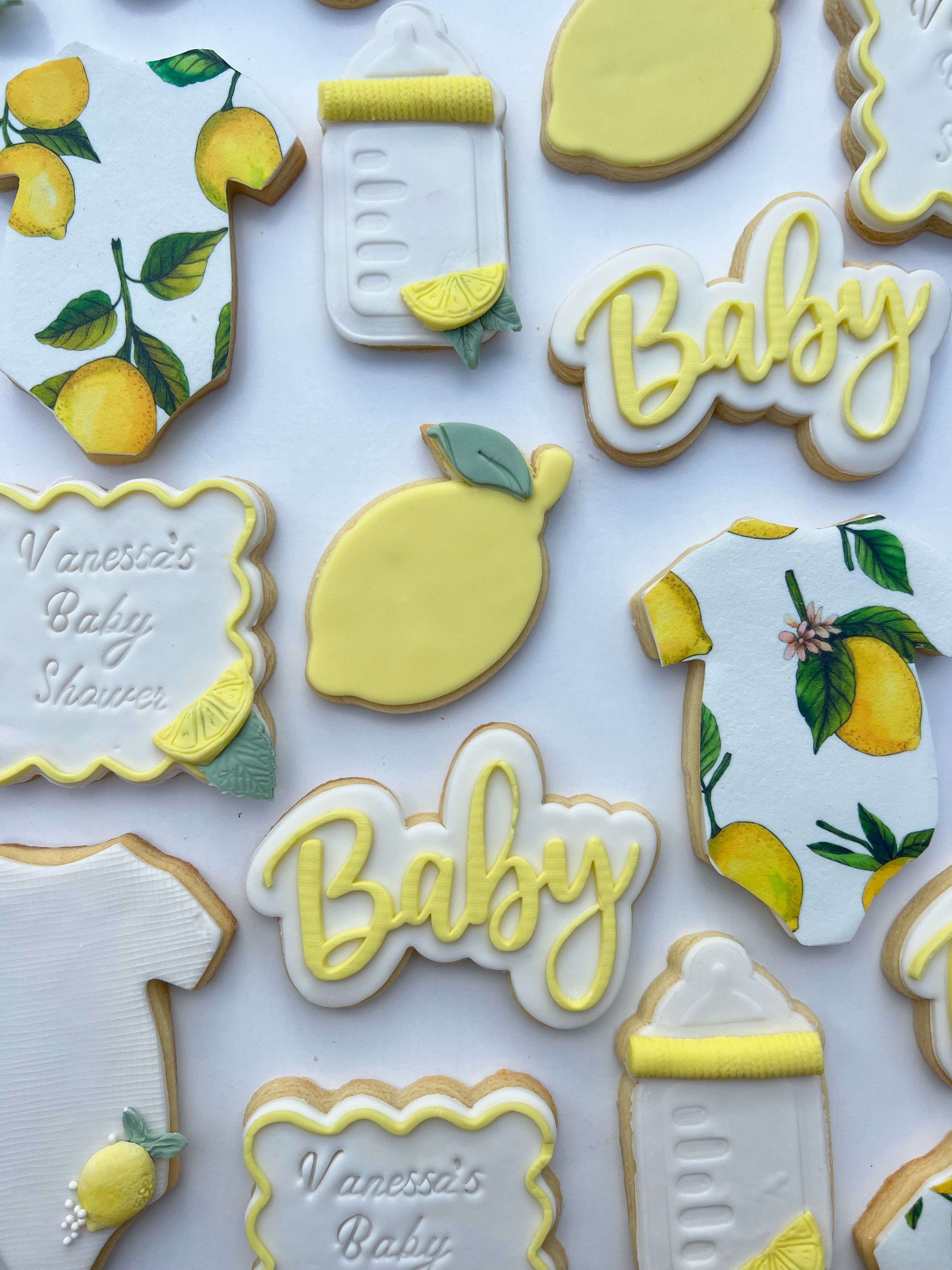 Lemon Baby Custom Cookies