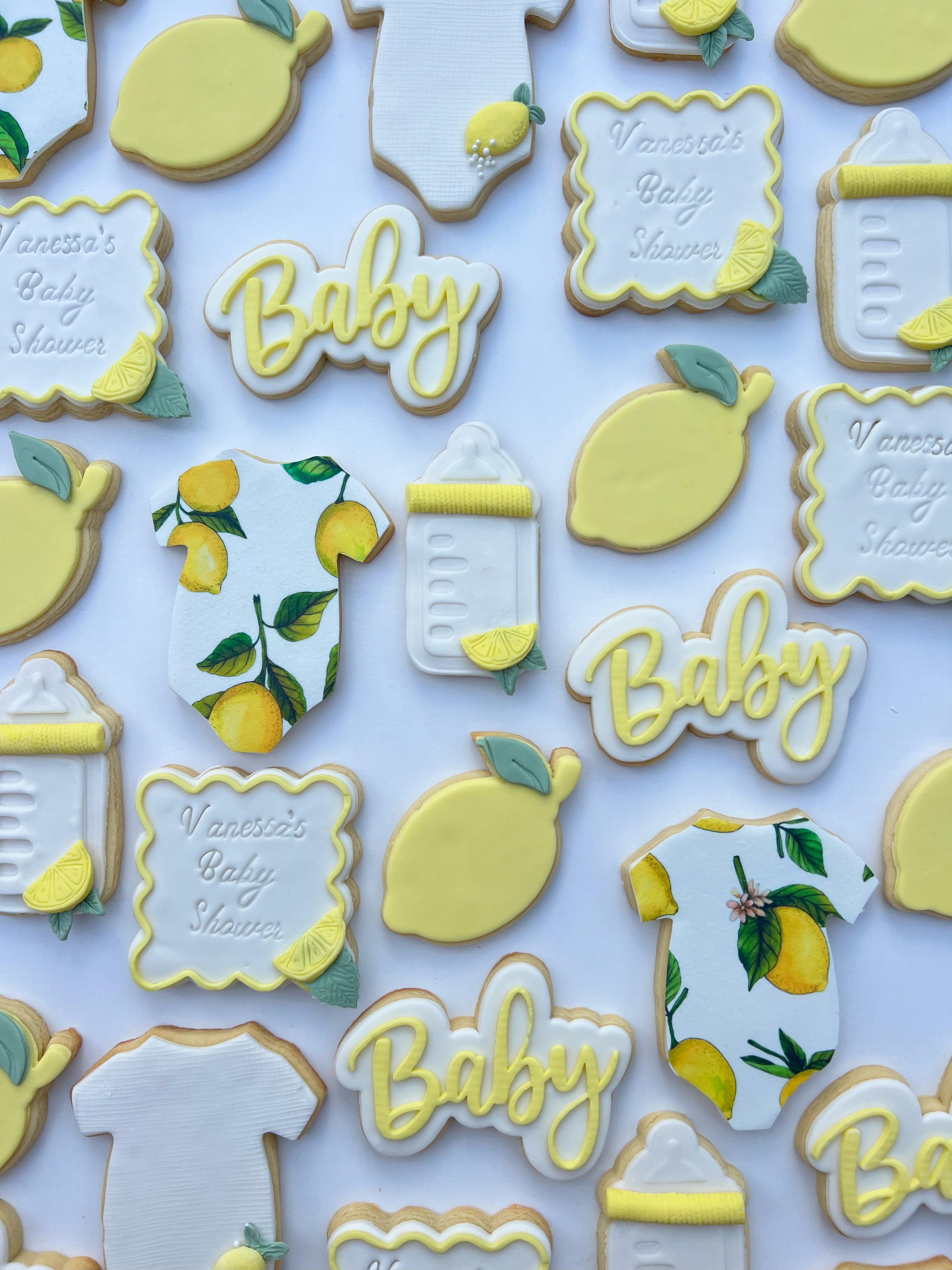 Lemon Baby Custom Cookies