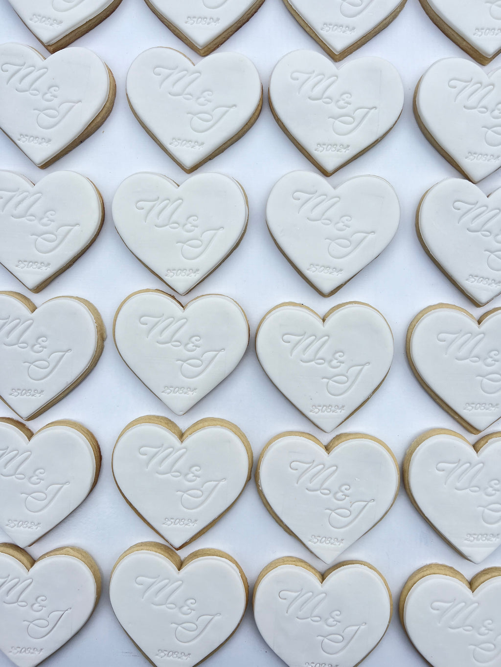 White Custom Cookies
