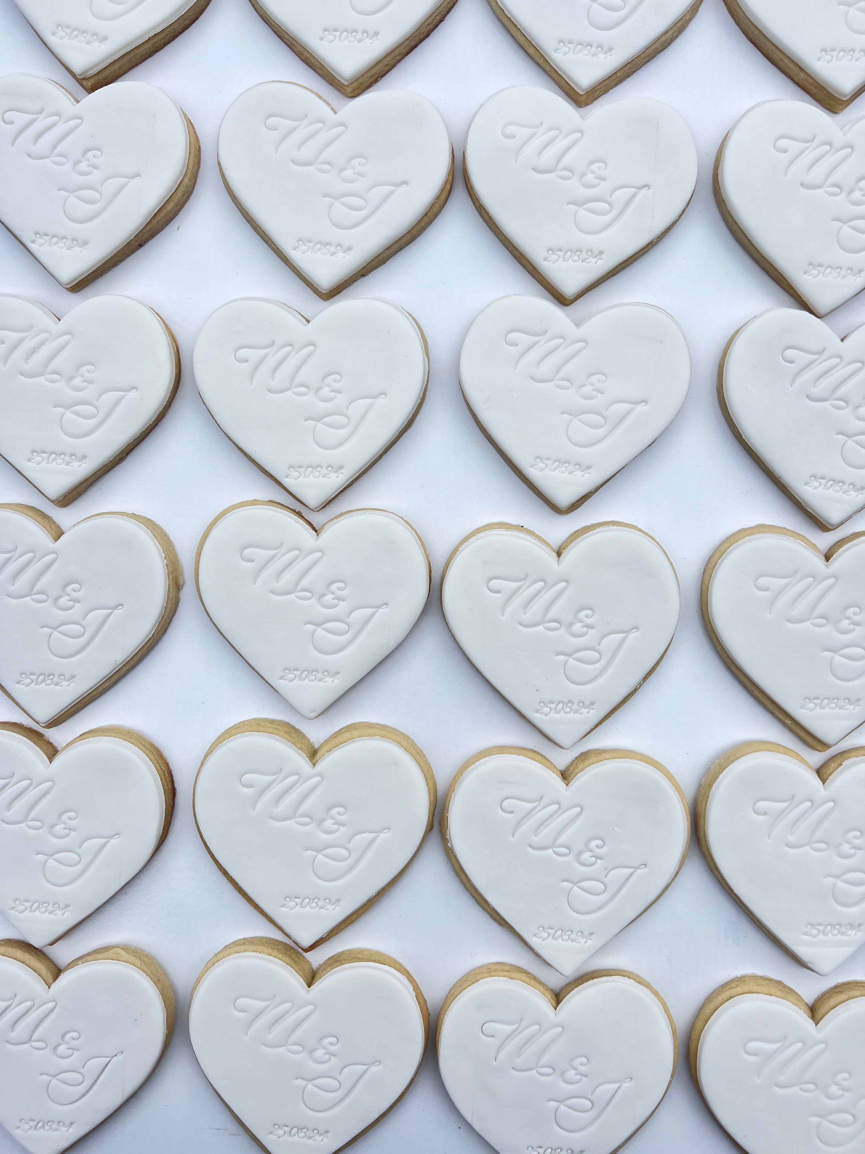 White Custom Cookies
