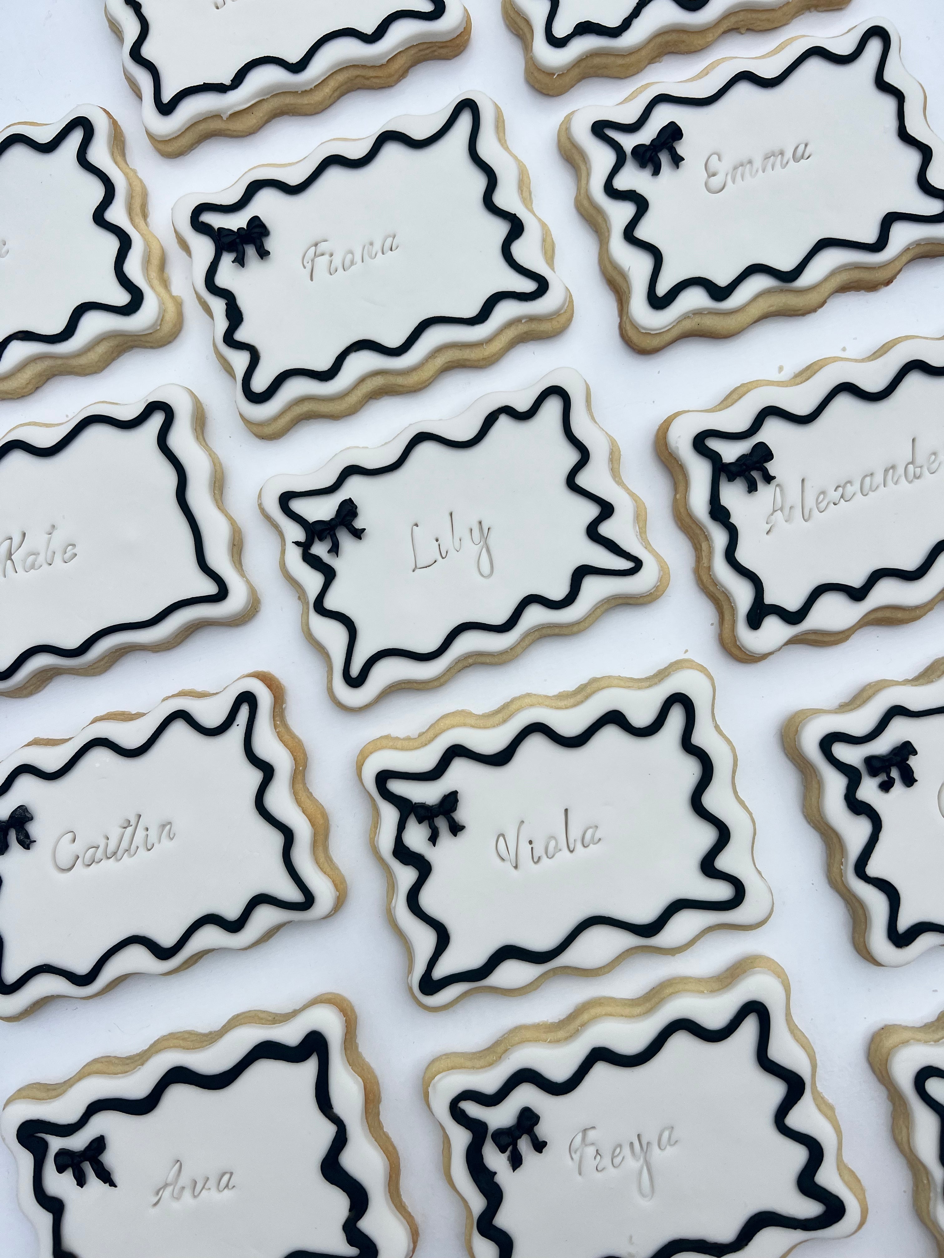 Black and White Swirl Cookies