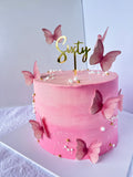 Pink Butterfly Cake